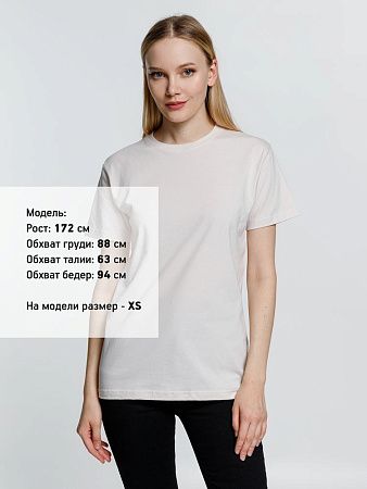 Футболка унисекс T-Bolka 160, молочно-белая, размер M