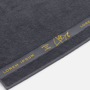 Полотенце на заказ Surpass с логотипом в бордюре, большое