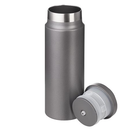 Термобутылка вакуумная герметичная Аллегра (Allegra), серая