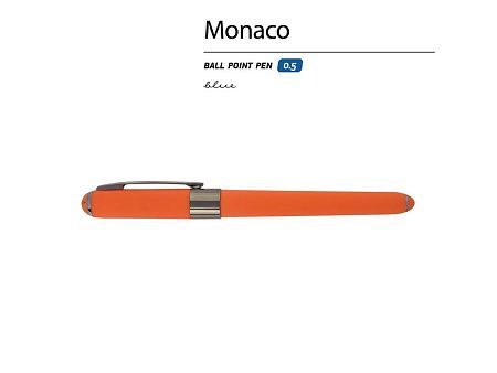 Ручка пластиковая шариковая «Monaco» софт-тач