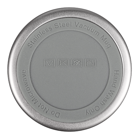 Термокружка Cosmostar металлическая, 550 мл, черная с серебром в тубусе