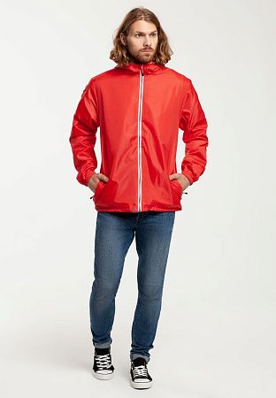 Ветровка мужская Fastplant красная, размер S