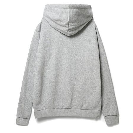 Худи унисекс Tuloksa 280, серый меланж, размер XS