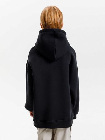 Худи детское оверсайз Junipero, черное, размер 6 лет (110-116 см)