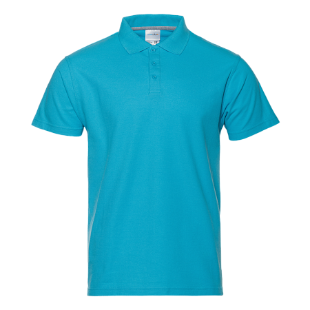 Рубашка поло мужская STAN хлопок/полиэстер 185, 104, Бирюзовый,  (32)  (54/XXL)