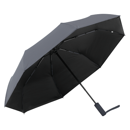 Зонт складной автоматический Forest Nautilus Bicolour диаметр 117 см, темно-серый/черный, в подарочной коробке  