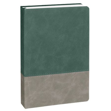 Ежедневник Horizon, недатированный, серый с зеленым