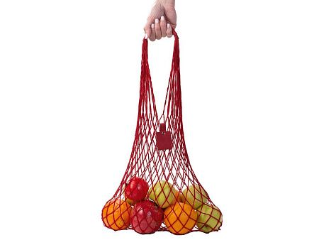 Авоська «Dream» из натурального хлопка с кожаными ручками, 25 л