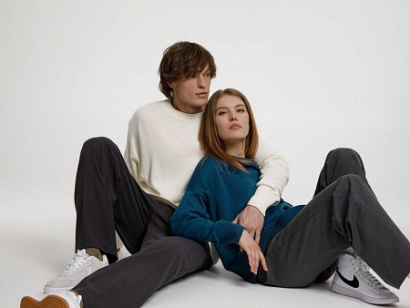 Джемпер оверсайз унисекс Stated в сумке, белый (молочный), размер S/M