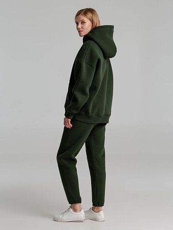 Худи Kulonga Oversize, темно-зеленый (хаки), размер XS/S