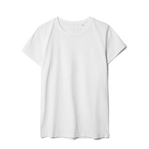 Футболка женская T-bolka Stretch Lady, белая под нанесение