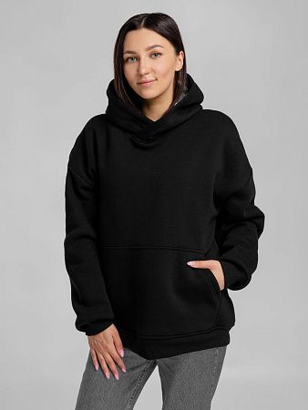 Худи Furry Oversize, черное, размер XS/S