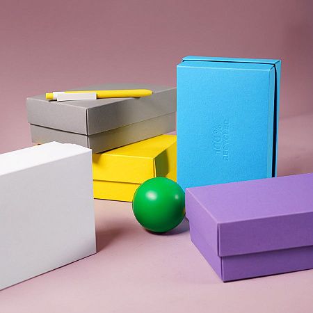 Коробка картонная, "COLOR" 11,5*6*17 см; зеленый