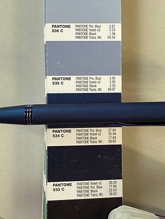 Ручка шариковая Moonlight Soft touch Mirror Silver Requis алюминиевая, темно-синяя