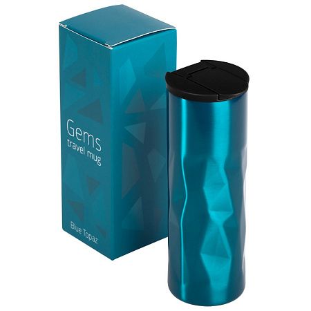 Термостакан Gems Black Morion, черный морион