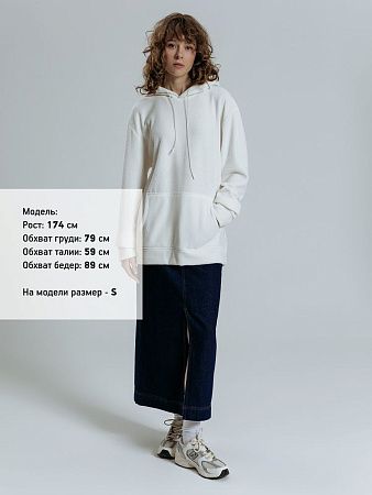 Худи унисекс Prima Vista, белое, размер XL