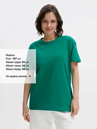 Футболка унисекс Regent 150, зеленая (изумрудная), размер XL