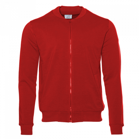 Толстовка унисекс STAN на молнии футер без начёса 245, 65N, Красный,  (14)  (50/L)