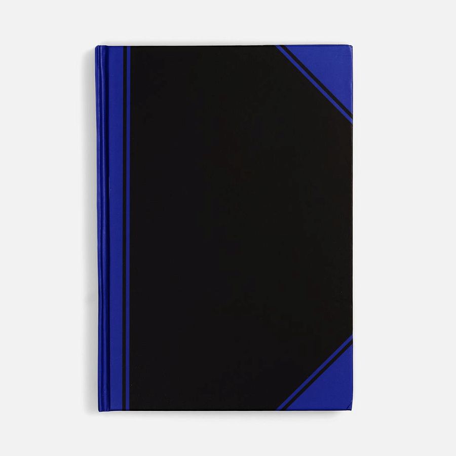 Блокнот Accenti, черный с синим