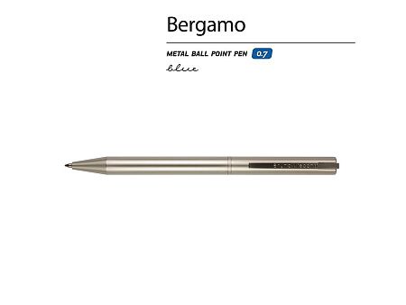 Ручка металлическая шариковая "Bergamo", шампань