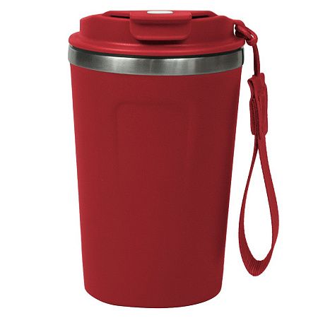 Термокружка Zencup вакуумная, стальная, 380 мл, красная