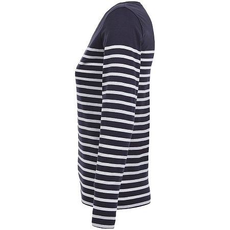 Футболка женская с длинным рукавом Matelot LSL Women, синяя с белым, размер L