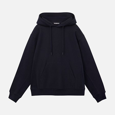 Худи релакс унисекс ADVENTURE, темно-синий, размер XS/S