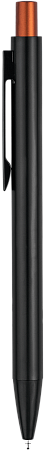 Ручка OKS MIRROR Черная с оранжевым 1140.05
