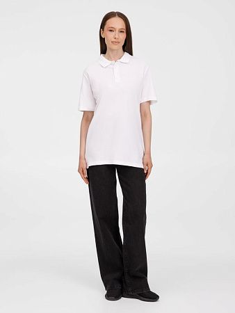 Рубашка поло унисекс Tervise, белая, размер S