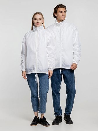 Ветровка унисекс Shift, белая, размер M