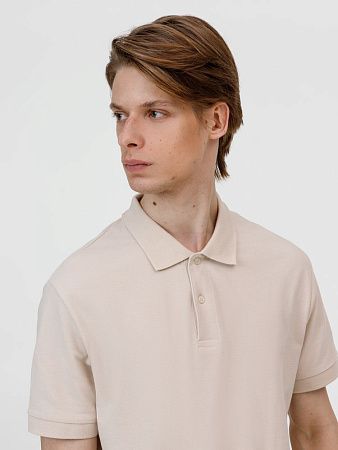 Рубашка поло унисекс Pacific, бежевая (льняная), размер XXL