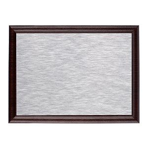 Плакетка Plaque, малая, вишня с серебристой пластиной