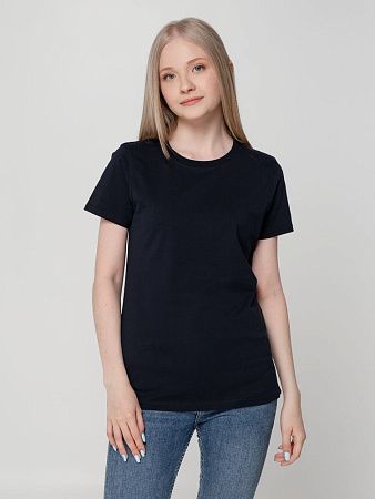 Футболка женская T-bolka Lady, темно-синяя, размер XL