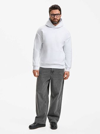 Худи унисекс оверсайз Daylero, белое, размер XS/S