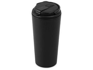 Термокружка с трубочкой «Moment Straw», 350 мл, цвет: черный