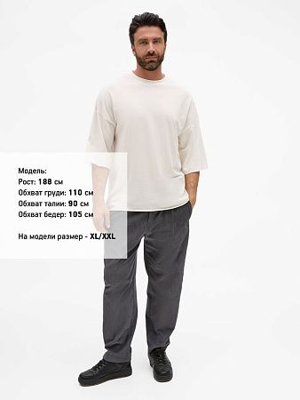 Футболка унисекс оверсайз T1, молочно-белая, размер XL/2XL