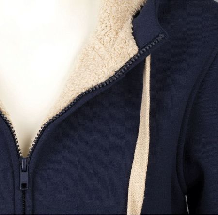 Толстовка унисекс на молнии Sherpa 280, темно-синяя, размер XXS