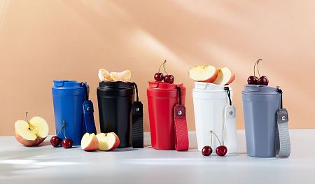 Термостакан "Eclipse" 400 мл, покрытие пудра, синий