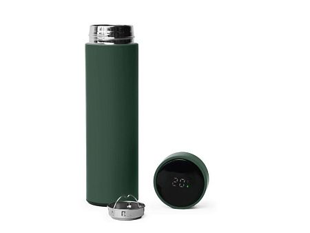 Термос FAMILY MARK LED, индикатор, soft touch