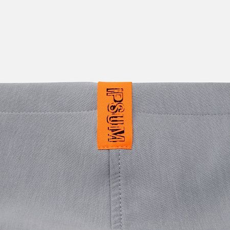 Лейбл тканевый Epsilon, S, оранжевый неон