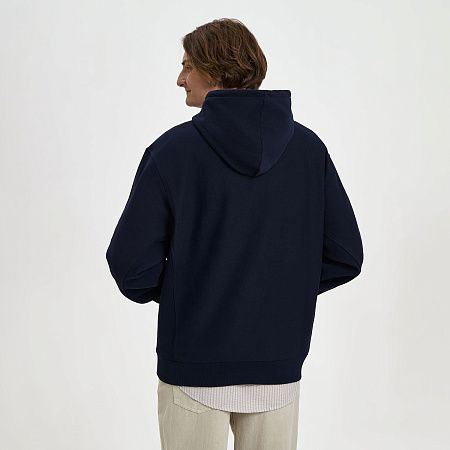 Худи релакс унисекс ADVENTURE, темно-синий, размер XS/S