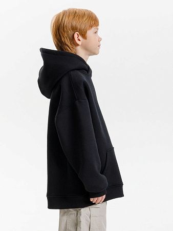 Худи детское оверсайз Junipero, черное, размер 6 лет (110-116 см)