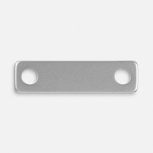 Шильдик металлический Alfa Liten, серебристый