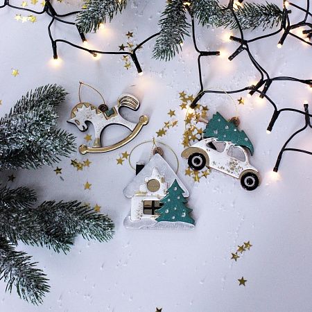 Ёлочная игрушка Домик