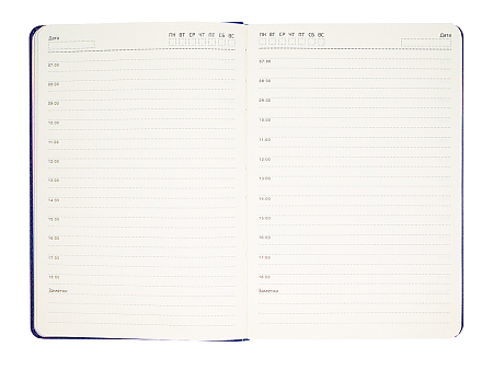 Ежедневник Flexy Milano B6, синий, недатированный, в гибкой обложке