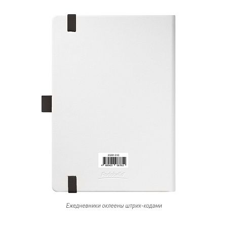Ежедневник Arctic недатированный, белый/черный