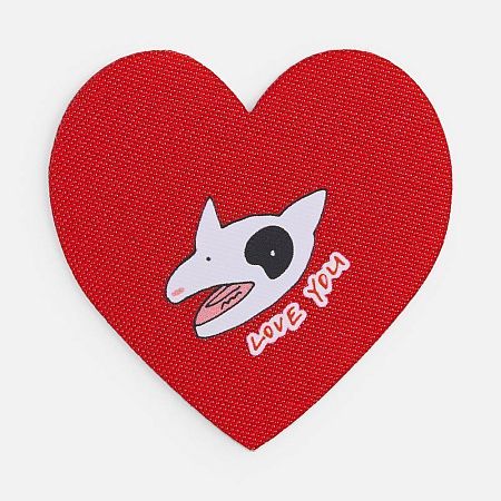 Наклейка тканевая Lunga Cor, M, красная