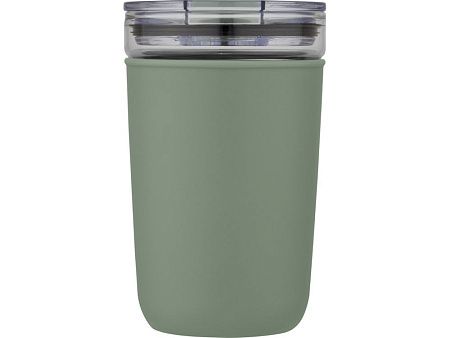 Стеклянная кружка «Bello» с внешней стенкой из переработанного пластика