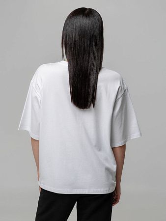 Футболка унисекс оверсайз Street Vibes, молочно-белая, размер XS/S