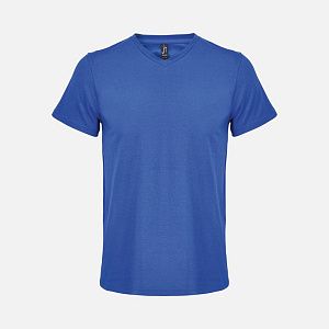 Футболка унисекс Regent с V-образным вырезом, темно-серая под нанесение